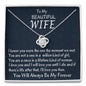 Necklace Gift For Her, Anniversary Gift Necklace, Birthday Gift, Love Knot Necklace Gift For Her, Gift For Wife,