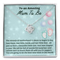 Mom To Be Necklace Gift, Baby Shower Gift Love Knot Necklace for Expecting Moms, Mom to Be, New Mom Gift, Pregnancy gift
