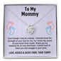 Mom To Be Gift, Love Knot Necklace Gift For Expecting Mom, Pregnancy Gift, Mama Present From Unborn Baby, Mommy To Be Gift
