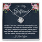 To My Girlfriend Necklace Gift, Love Knot Necklace For Her Birthday, Anniversary Gift, Gift For Her, Gift For Girlfriend