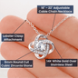 Funny Mother's Day Gift, Love Knot Necklace, Mom Gift Idea, Mom Gift From Daughter Necklace, Mom Gift From Son