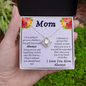 Funny Mother's Day Gift, Love Knot Necklace, Mom Gift Idea, Mom Gift From Daughter Necklace, Mom Gift From Son