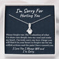 I'm Sorry Gift, Apology Necklace For Wife Girlfriend, Sorry Gift Friend, Forgive me Jewelry Sorry Partner, Sorry Sister