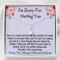 I'm Sorry Gift, Forgive me Jewelry, Apology Necklace For Wife Girlfriend, Beautiful Necklace, Sorry Gift Friend, Sorry Partner