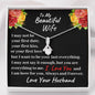 To My Beautiful Wife You Are Everything To Me, Anniversary Gift, Birthday Gift, Necklace for Wife