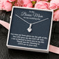 Stepmother Wedding Gift from Bride, Beautiful Necklace, Bonus Mom Gift, To Stepmom of the Bride Gift, Wedding Jewelry for Stepmom