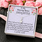 To My Bonus Daughter, Stepdaughter Gift, Beautiful Necklace, Bonus Daughter Birthday Gift, Gift for Bonus Daughter, Daughter in Law