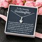 To My Goddaughter Gift, Goddaughter Gift from Godmother Alluring Beauty Necklace Gift for Baptism, Confirmation, Graduation Birthday
