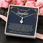 To My Lovely Daughter Necklace Gift, Daughter Birthday Gift, Beautiful Necklace, Christmas Gift, Gift for Daughter From Mom or Dad