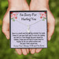 I'm Sorry Gift, Forgive me Jewelry, Apology Necklace For Wife Girlfriend, Beautiful Necklace, Sorry Gift Friend, Sorry Partner