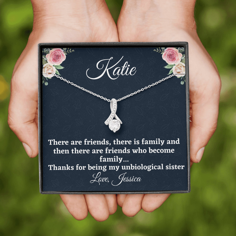 Gift for Best Friend, Personalized Beautiful Necklace, Unbiological Sister Gift, Gift For Your BFF, Sister Gift