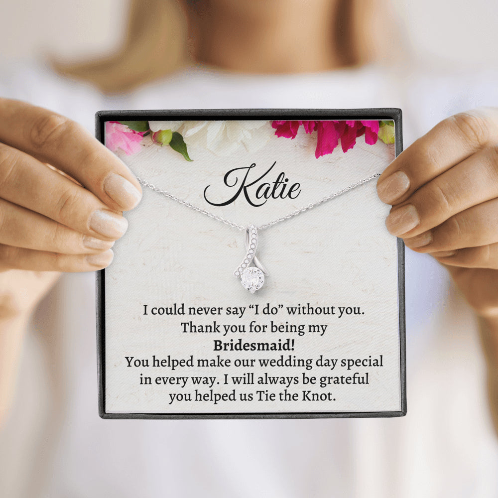 Bridesmaid Thank You Gift From Bride, Personalized Bridesmaid Thank You Gift, Beautiful Necklace, Appreciation Gift, Bridesmaid Jewelry Gift