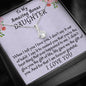 To My Bonus Daughter, Stepdaughter Gift, Beautiful Necklace, Bonus Daughter Birthday Gift, Gift for Bonus Daughter, Daughter in Law