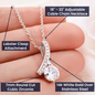 To My Boyfriend's Mom Gift, Beautiful Necklace, Christmas Gift for Boyfriend's Mom Gift for Boyfriend's Mom From Girlfriend
