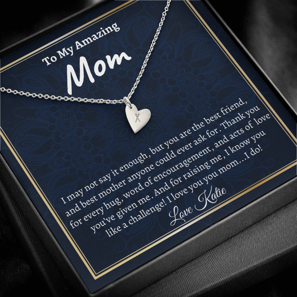 Funny Mother's Day Gift, Mom Gift From Daughter Necklace, Beautiful Hearts Necklace, Christmas Gift, Mom Gift Idea, Mom Gift From Son