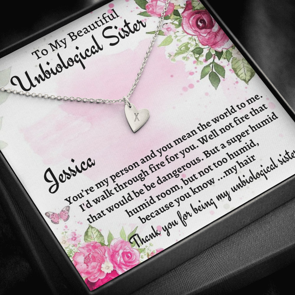 Unbiological Sister Gift, Sweetest Hearts Necklace, Gift For Soul Sister, Birthday Gift For A Friend, Best Friend Christmas Gift