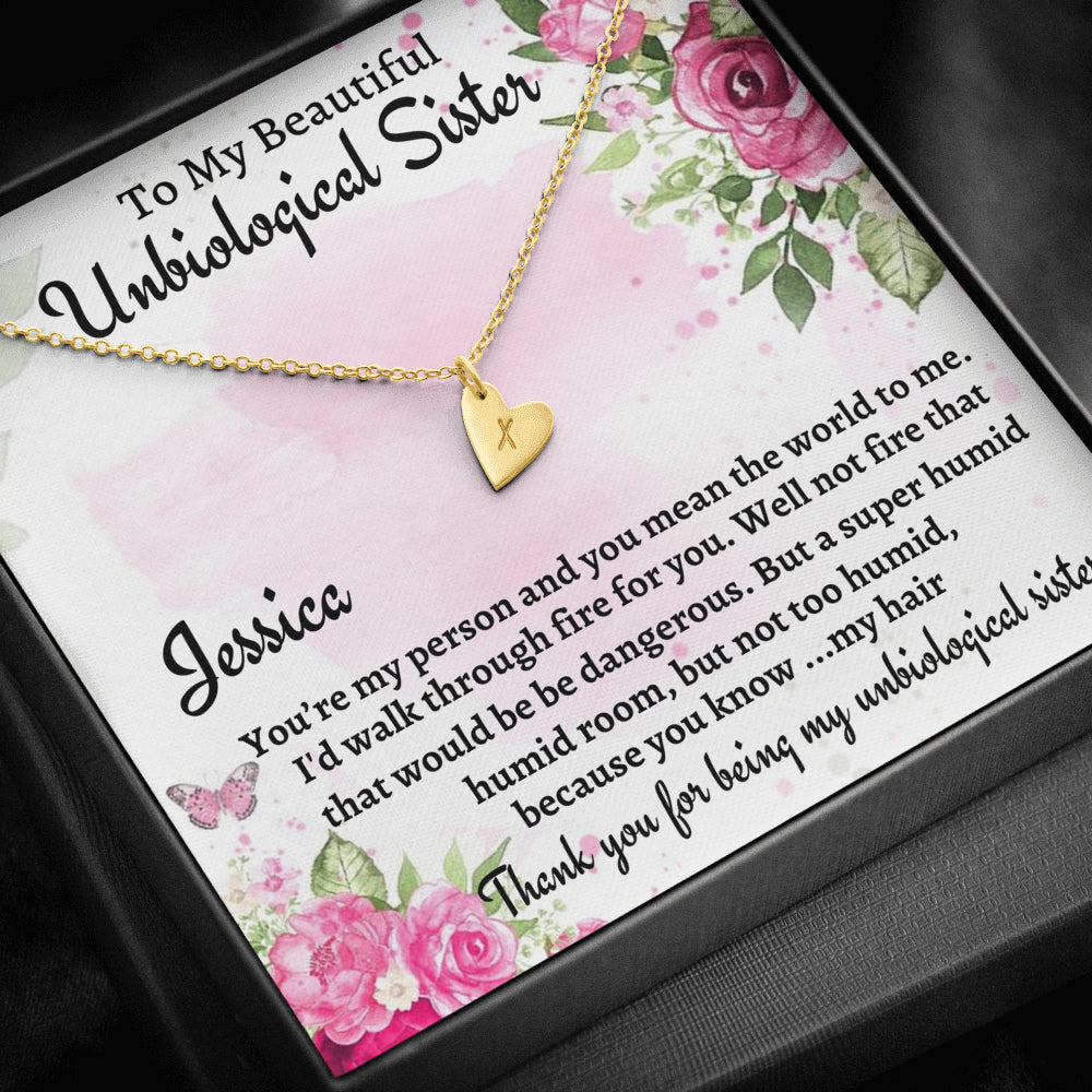 Unbiological Sister Gift, Sweetest Hearts Necklace, Gift For Soul Sister, Birthday Gift For A Friend, Best Friend Christmas Gift