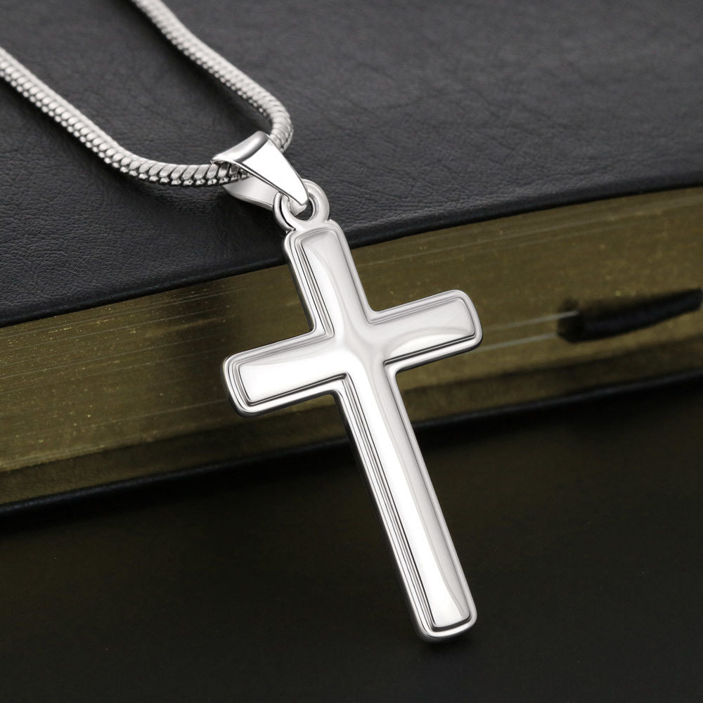 Mother & Son Cross Necklace Gift, Birthday Gift or Christmas Present, Appreciation Gift