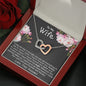 Jewelry Gift For Wife, Gift for Wife Two Hearts Necklace, Christmas Gift for Wife, On her Birthday Gift, Anniversary Gift To My Soulmate Gift