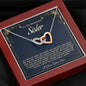 Sister Necklace Gift, Two Hearts Necklace, Gift For Soul Sister, Birthday Gift For A Sister, Best Friend Christmas Gift