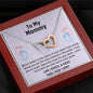 Mom To Be Gift, Two Hearts Necklace Gift For Expecting Mom, Pregnancy Gift, Mama Present From Unborn Baby, Mommy To Be Gift