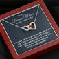 Stepmother Wedding Gift from Bride, Two Hearts Necklace, Bonus Mom Gift, To Stepmom of the Bride Gift, Wedding Jewelry for Stepmom