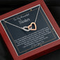 To My Sister Necklace Gift, Two Hearts Necklace, Birthday Gift For A Sister, Christmas Gift, Gift For Soul Sister, My Best Friend