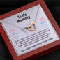 Mom To Be Gift, Two Hearts Necklace Gift For Expecting Mom, Pregnancy Gift, Mama Present From Unborn Baby, Mommy To Be Gift