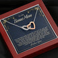 Gift For Bonus Mom, Two Hearts Necklace For Mother In Law, Stepmom Gift, Christmas Gift, Birthday Gift From Stepdaughter or Stepson