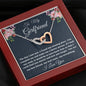 To My Girlfriend Necklace Gift, Two Hearts Necklace For Her Birthday, Anniversary Gift, Gift For Her, Gift For Girlfriend