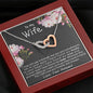 Jewelry Gift For Wife, Gift for Wife Two Hearts Necklace, Christmas Gift for Wife, On her Birthday Gift, Anniversary Gift To My Soulmate Gift