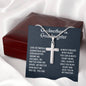 Godmother & Goddaughter Cross Gift Necklace, Gift for Baptism, Confirmation, Graduation Birthday