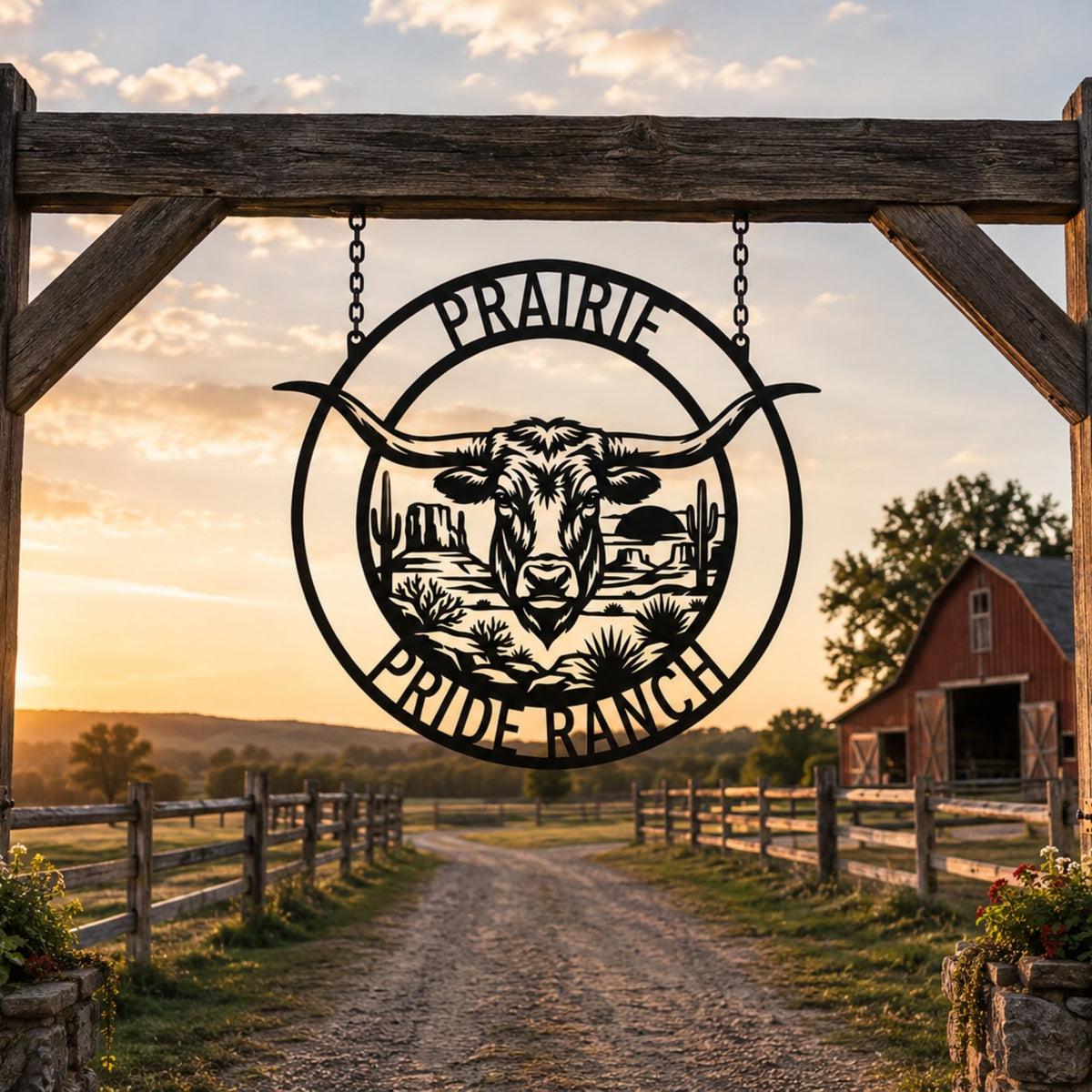 Personalized Ranch Sign Metal Wall Decor, Custom Cattle Brand Sign, Western Father's Day Gift, Rustic Farmhouse Entryway Art