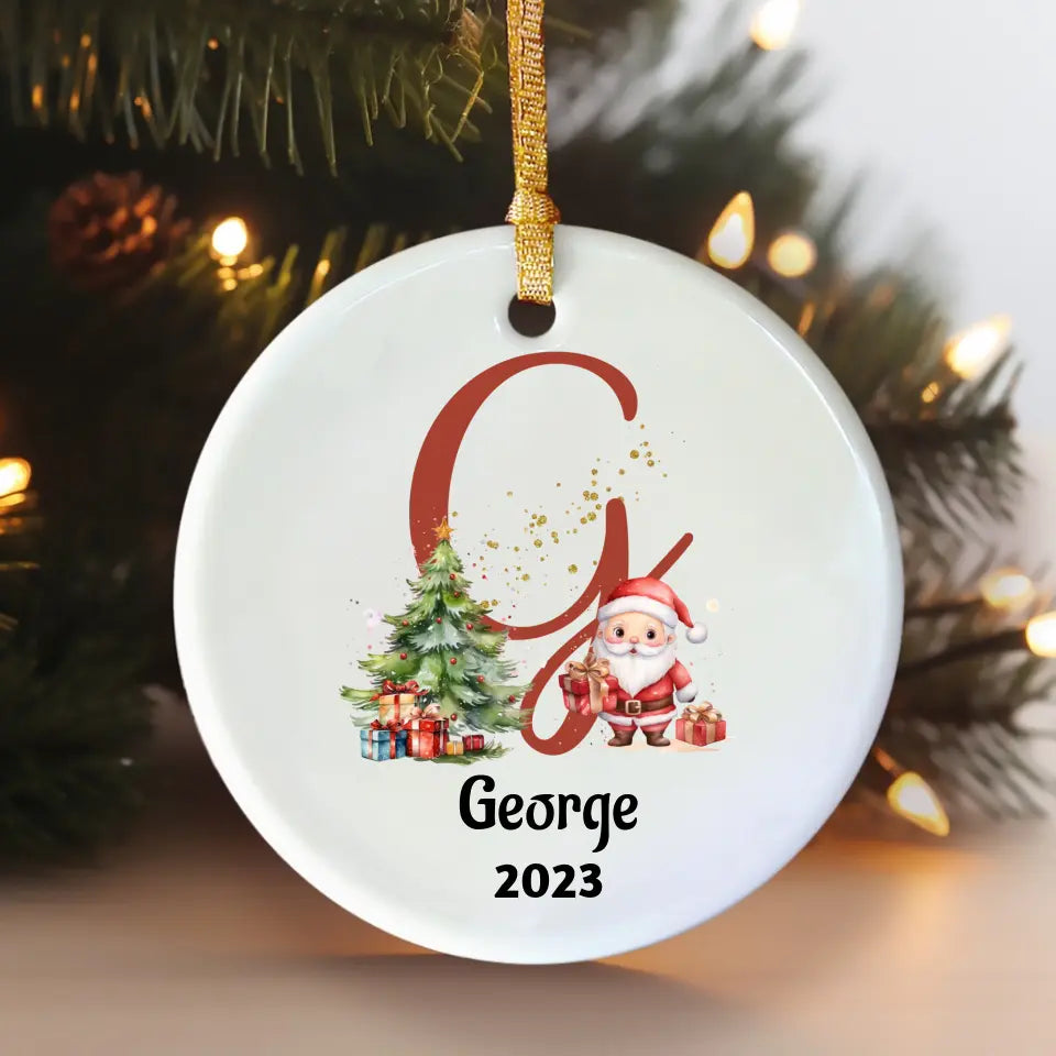 Circle Christmas Ornament