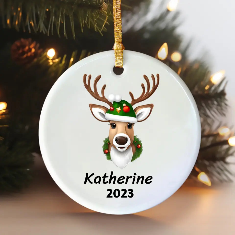 Reindeer Christmas Ornament