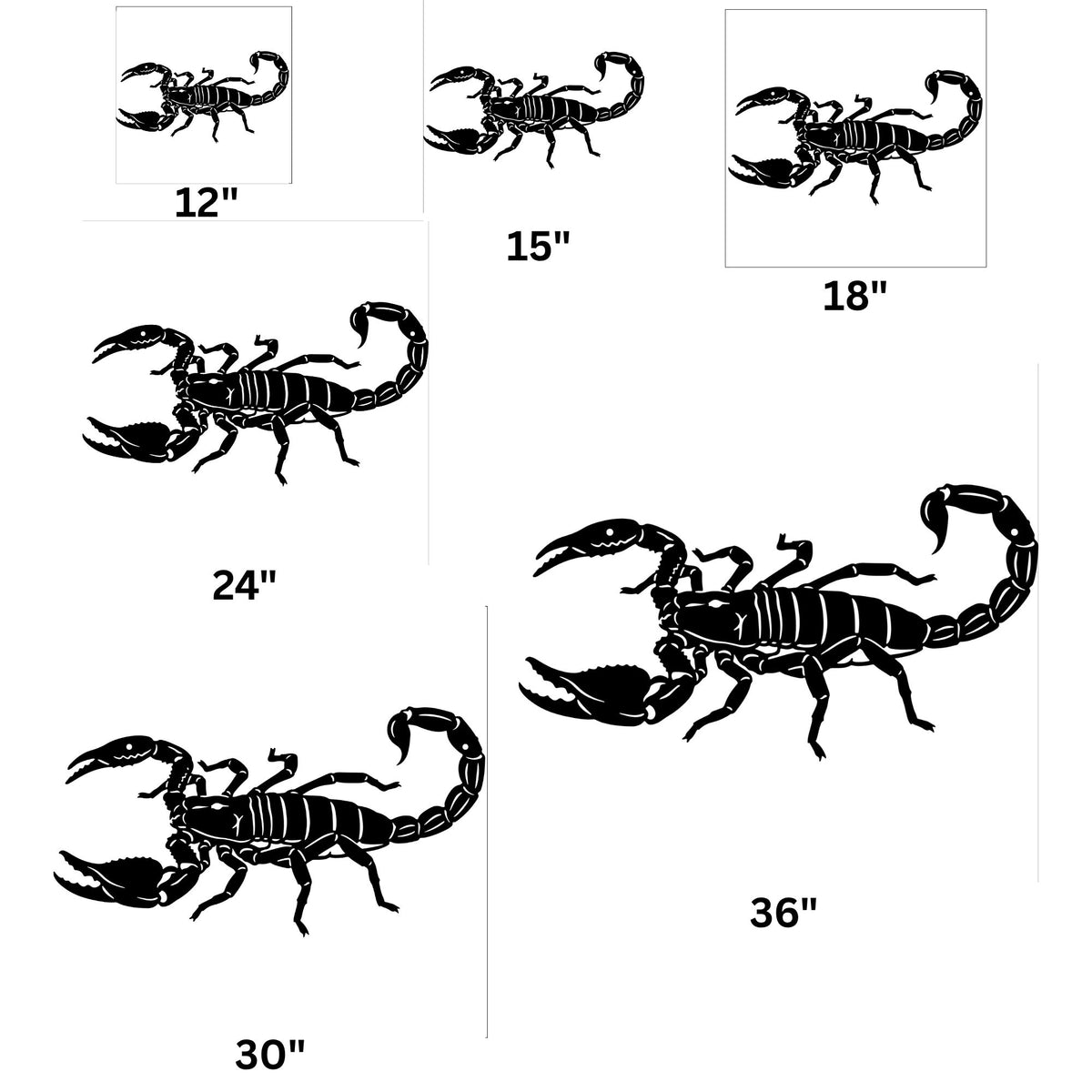 Scorpion Metal Wall Art, Desert Wildlife Decor, Gothic Insect Steel Wall Hanging