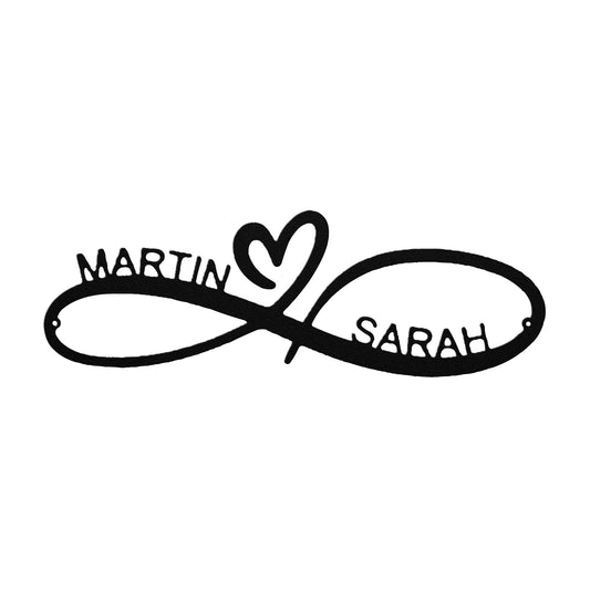 Couples Infinity Metal Sign Test