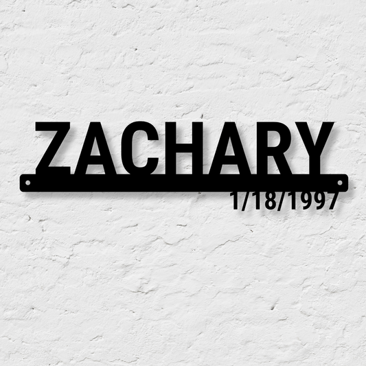 Personalized First Name Metal Sign