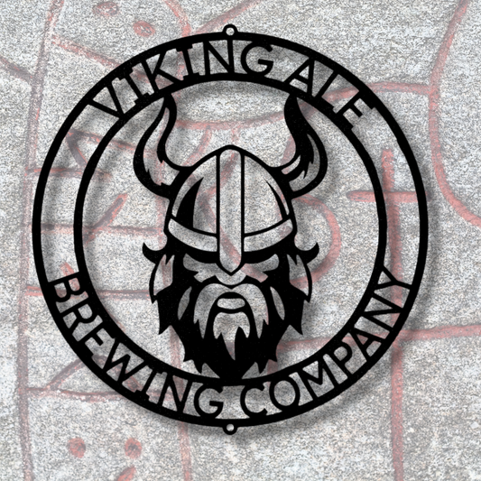 Viking Ring Monogram - Steel Sign
