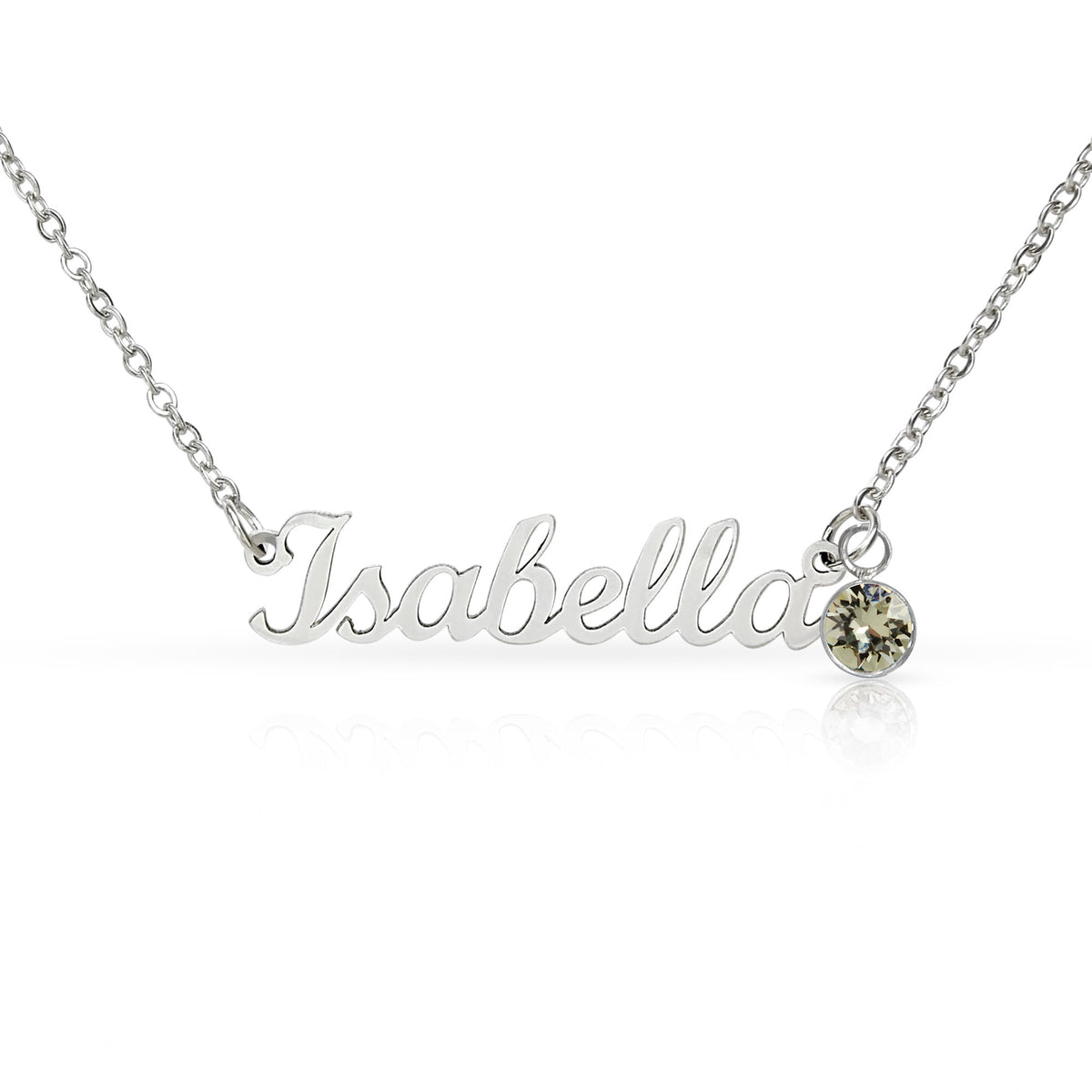 To My Bonus Daughter Personalized Cursive Name Necklace & Birthstone Gift | Custom Stepdaughter Birthday & Graduation Jewelry