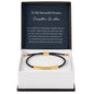 Personalized Daughter-in-Law Engraved Nylon Bracelet | Custom Wedding Gift from Mother-in-Law & Birthday Jewelry