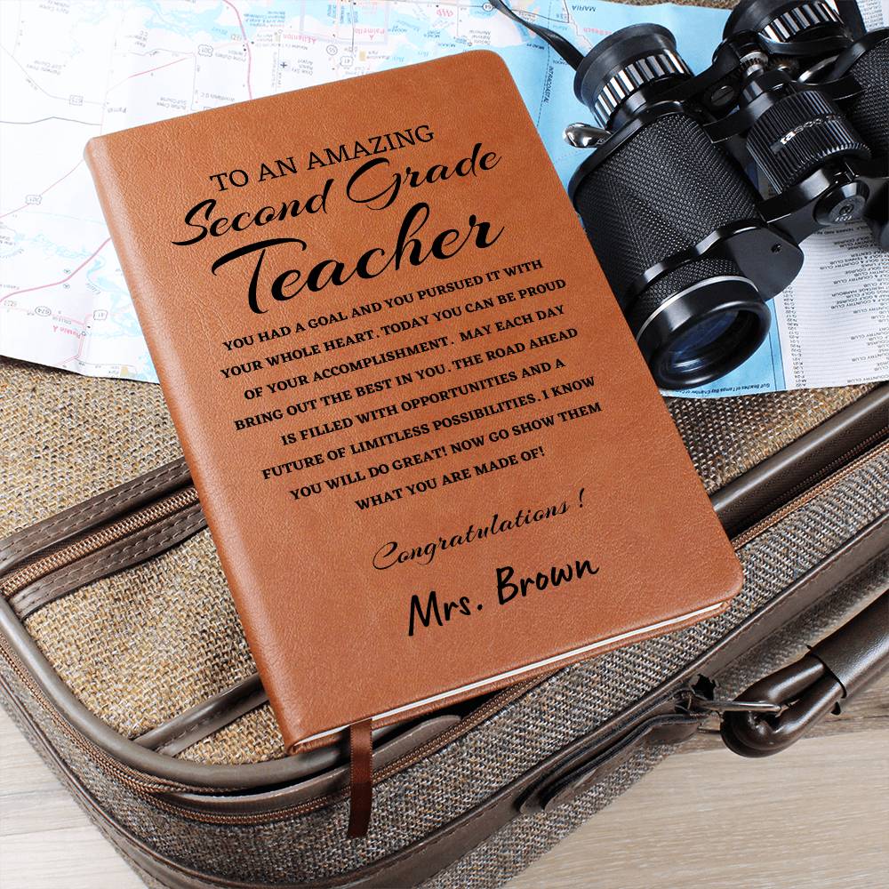 To A New New Science Teacher Journal, Custom Leather Journal, Science Teacher Graduation Gift, Personalized Name Journal, New science Teacher Appreciation Gift, New Job Gift