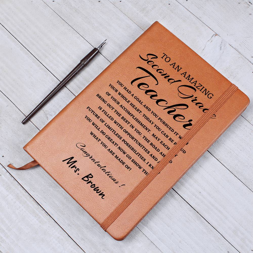 To A New New Science Teacher Journal, Custom Leather Journal, Science Teacher Graduation Gift, Personalized Name Journal, New science Teacher Appreciation Gift, New Job Gift