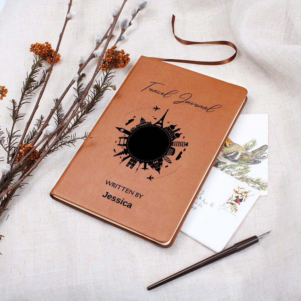 Custom Travel Journal, Personalized Diary, Adventure Journal,  Personalized Leather Planner Gift , Travel Planning Notebook, Gift for Travelers