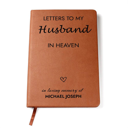 Husband Remembrance Journal, Husband In Heaven Gift, Loss of Husband Memorial Journal, , Sympathy Gift for Loss Of Partner, Grief Journal Letters to Husband
