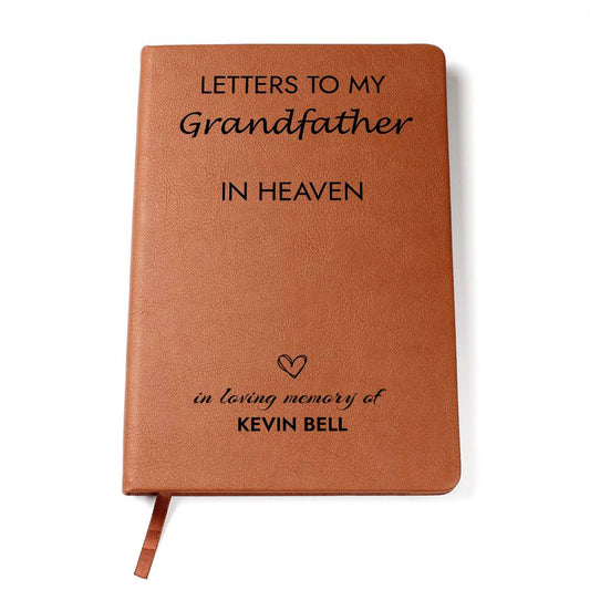 Grandfather Remembrance Journal, Grandpa In Heaven Gift, Loss of Grandfather Memorial Journal, Sympathy Gift for Loss Of Grandfather, Grief Journal Letters to Grandfather