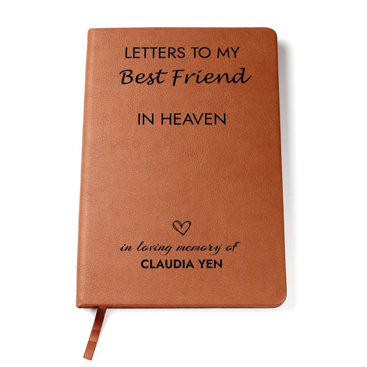 Friend Remembrance Journal, Best Friend In Heaven Gift, Loss of Best Friend Memorial Journal, Sympathy Gift for Loss Of Friend, Grief Journal Letters to My Friend