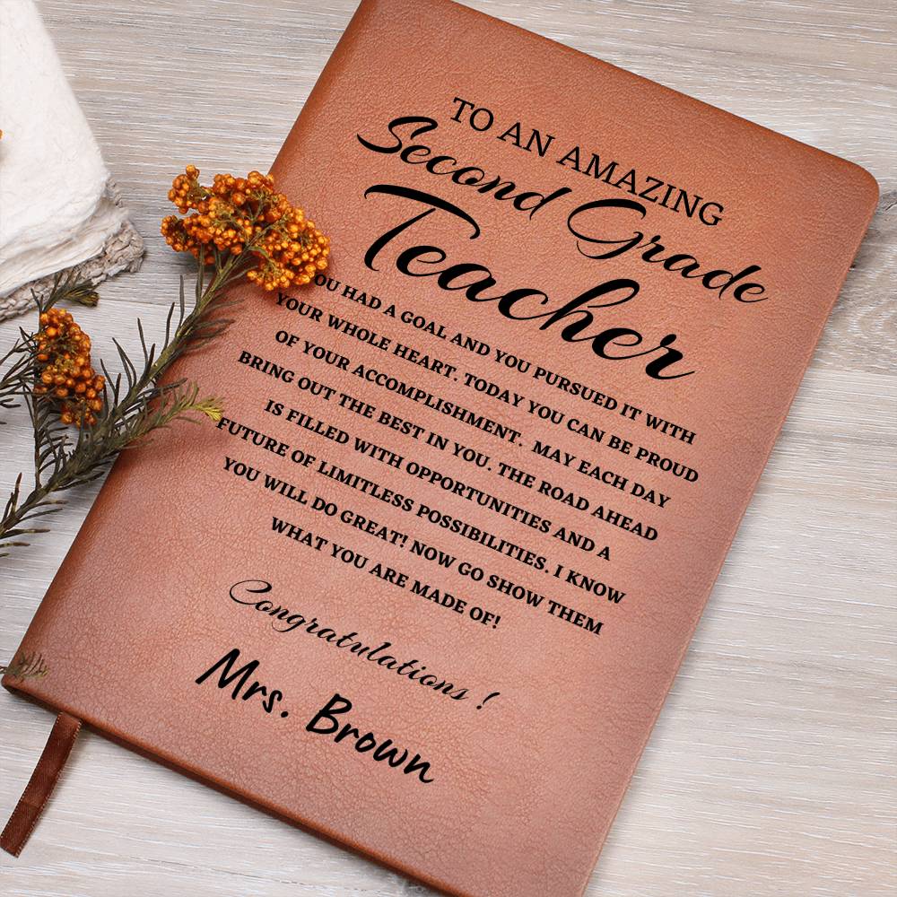 To A New New Science Teacher Journal, Custom Leather Journal, Science Teacher Graduation Gift, Personalized Name Journal, New science Teacher Appreciation Gift, New Job Gift