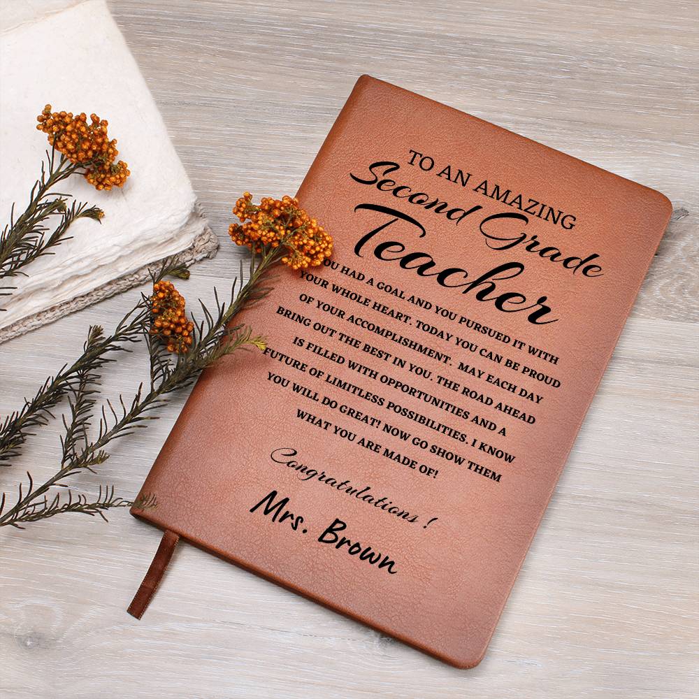 To A New New Science Teacher Journal, Custom Leather Journal, Science Teacher Graduation Gift, Personalized Name Journal, New science Teacher Appreciation Gift, New Job Gift