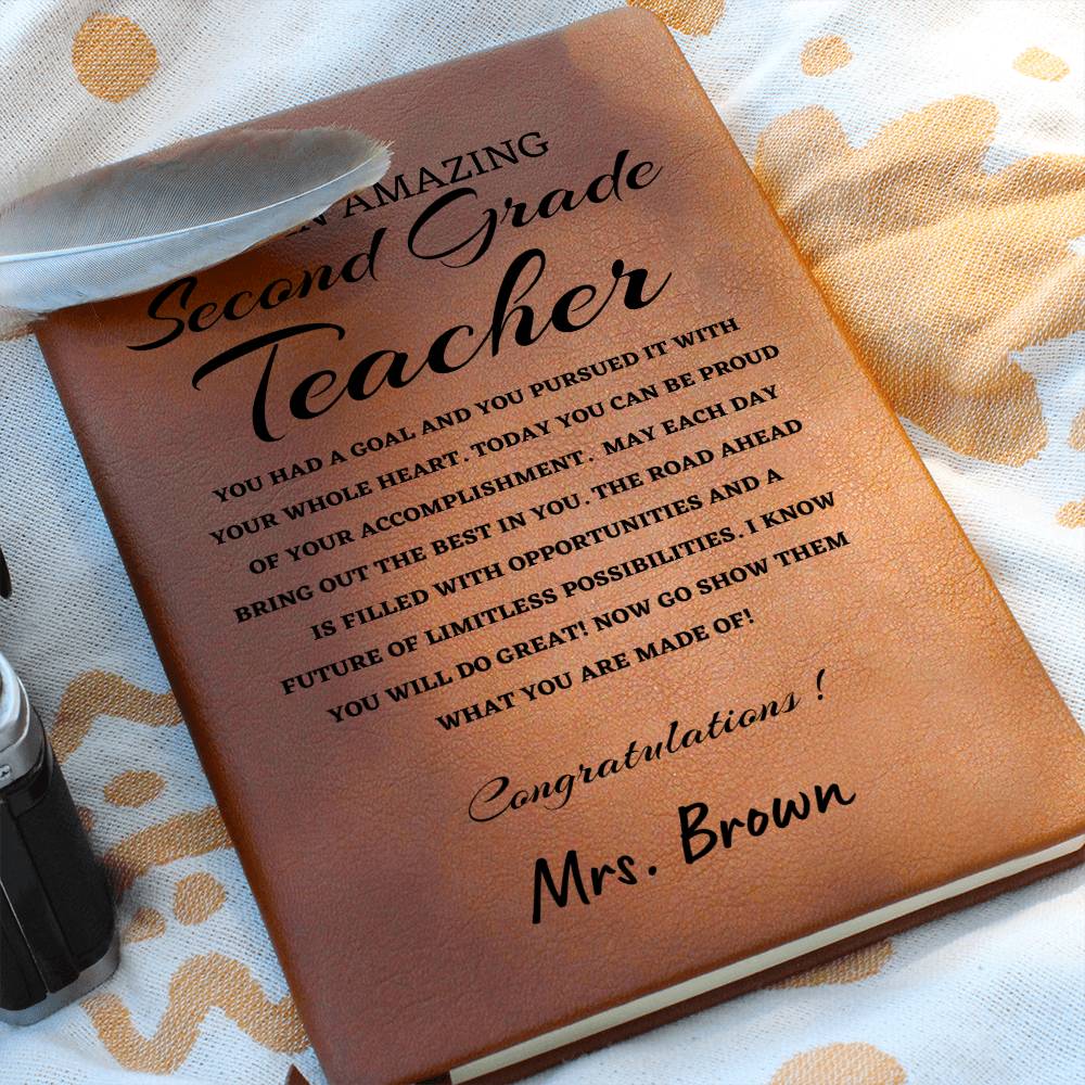 To A New New Science Teacher Journal, Custom Leather Journal, Science Teacher Graduation Gift, Personalized Name Journal, New science Teacher Appreciation Gift, New Job Gift